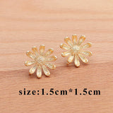 18k Plated Rhodium Stud Earring DIY Jewelry Making 10pcs/lot