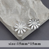 18k Rhodium Plated Copper Stud Earring Jewelry Making
