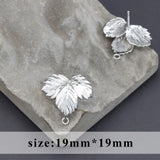 18k Rhodium Plated Copper Stud Earring Jewelry Making