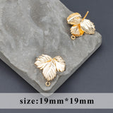 18k Rhodium Plated Copper Stud Earring Jewelry Making
