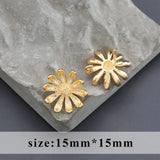 18k Rhodium Plated Copper Stud Earring Jewelry Making