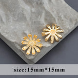 18k Rhodium Plated Copper Stud Earring Jewelry Making