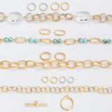 18k Plated Rhodium Jewelry Connector