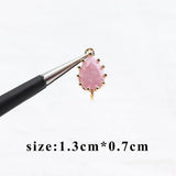 DIY Zircon Pendants 10pcs/lot 18k Plated Copper Jewelry Making