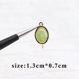 DIY Zircon Pendants 10pcs/lot 18k Plated Copper Jewelry Making