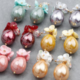 18k Plated Jewelry Accessories DIY Pendant Plastic Pearl Hand Made