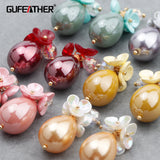 18k Plated Jewelry Accessories DIY Pendant Plastic Pearl Hand Made