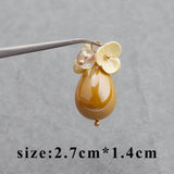 18k Plated Jewelry Accessories DIY Pendant Plastic Pearl Hand Made