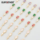18k Plated Zircon Pendant Jewelry Making DIY Earrings