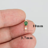 18k Plated Zircon Pendant Jewelry Making DIY Earrings