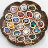 Elegant Zircon Pendants for DIY Earrings