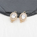 Elegant Zircon Pendants for DIY Earrings