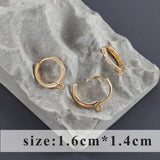 18k Rhodium Plated Copper Clasp Hooks for Jewelry Making