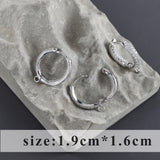 18k Rhodium Plated Copper Clasp Hooks for Jewelry Making