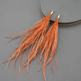 DIY Feather Pendants, Copper Metal Charms