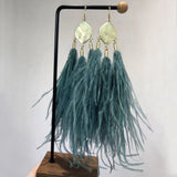 DIY Feather Pendants, Copper Metal Charms
