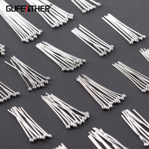 Rhodium Plated Copper Jewelry Accessories DIY Needle 25g/lot