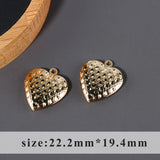 18k Plated Copper Metal Jewelry Accessories, 6pcs/lot