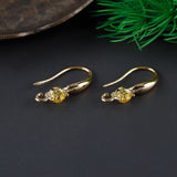 18k Plated Copper Zircon Clasp Hooks Jewelry Making 20pcs/lot