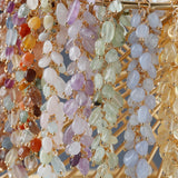 18k Plated Nickel Free DIY Chain Natural Stone Jewelry Accessories