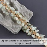 18k Plated Nickel Free DIY Chain Natural Stone Jewelry Accessories