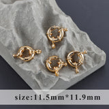 18k Plated Copper Necklace Clasp Hooks for Jewelry Making