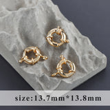 18k Plated Copper Necklace Clasp Hooks for Jewelry Making