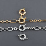 18k Plated Copper Necklace Clasp Hooks for Jewelry Making