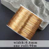 18K Plated Copper Wire Roll for Jewelry Making