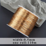 18K Plated Copper Wire Roll for Jewelry Making