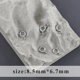 Clasp Hooks, 18k Rhodium Plated, Nickel Free, 10pcs/lot
