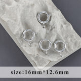 Clasp Hooks, 18k Rhodium Plated, Nickel Free, 10pcs/lot