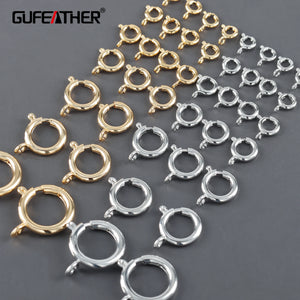 Clasp Hooks, 18k Rhodium Plated, Nickel Free, 10pcs/lot