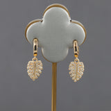 18K Plated Copper DIY Pendants with Zircons, 2pcs/lot