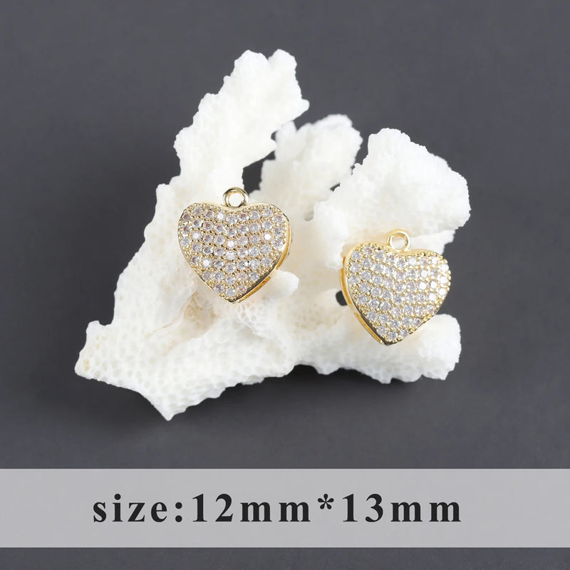 DIY Jewelry Making 18K Plated Copper Earring Necklace Pendants