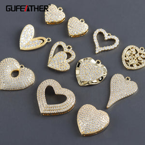 DIY Jewelry Making 18K Plated Copper Earring Necklace Pendants