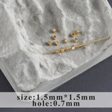 18k plated Copper Ball Snap Clasps for DIY Jewelry Making