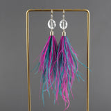 Natural Feather Tassel DIY Earring Pendants Charms Hand Made Jewelry Accessories