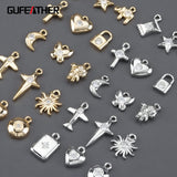18k Rhodium Plated Copper DIY Pendants 10pcs/lot