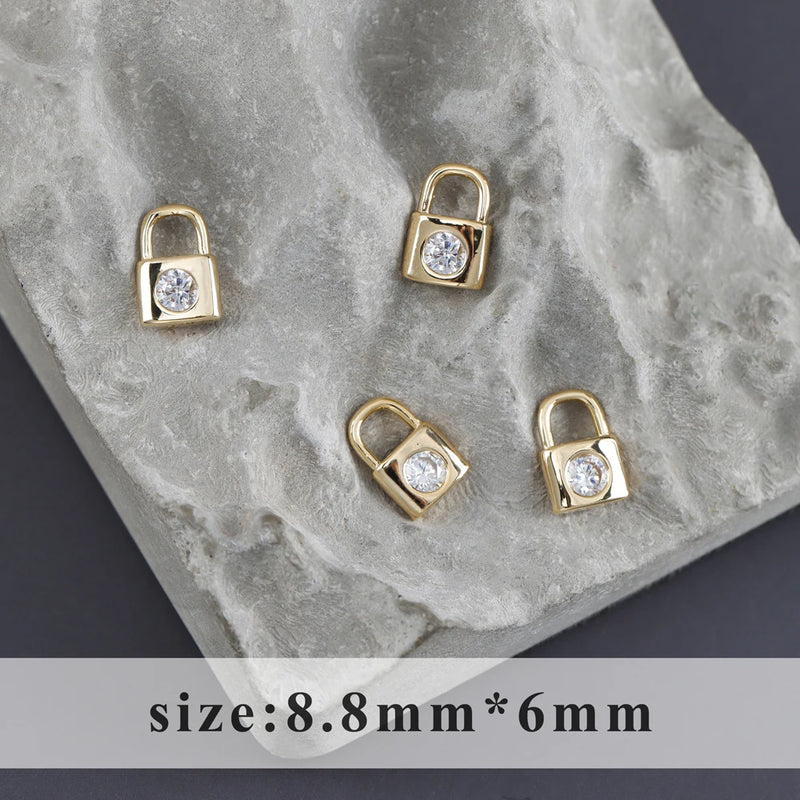 18k Rhodium Plated Copper DIY Pendants 10pcs/lot