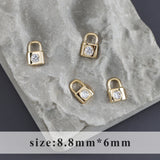 18k Rhodium Plated Copper DIY Pendants 10pcs/lot