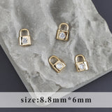 18k Rhodium Plated Copper DIY Pendants 10pcs/lot