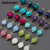 18k Plated Nickel-Free Natural Stone Jewelry Accessories 10pcs/lot