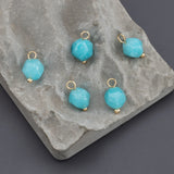 18k Plated Nickel-Free Natural Stone Jewelry Accessories 10pcs/lot