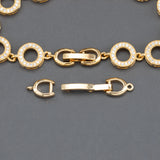 18k Plated Nickel Free Jewelry Accessories Copper Hooks Clasp 6pcs/lot