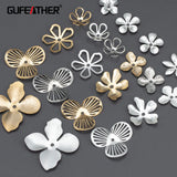 Nickel Free Jewelry Accessories 18K Rhodium Plated Copper DIY Flower Accessories