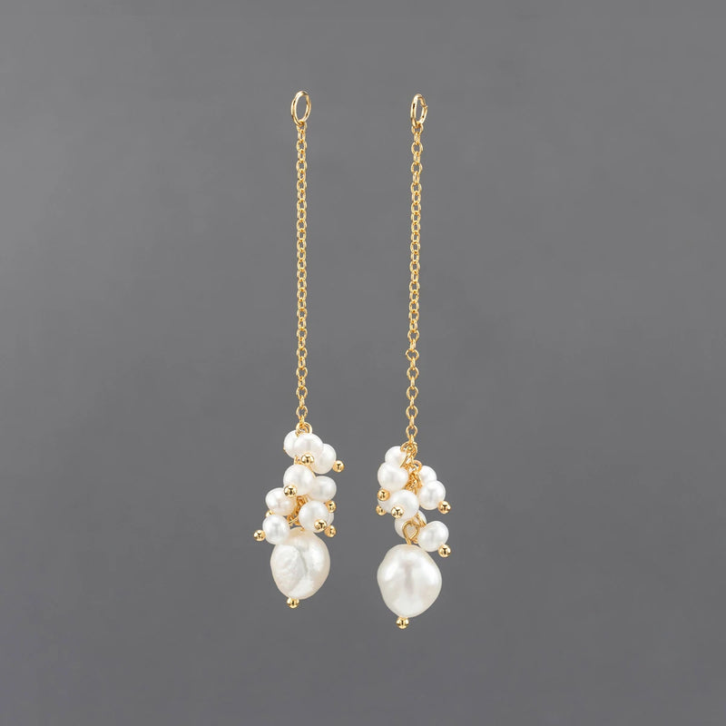 18k Plated Copper DIY Pendant with Natural Stone, 2pcs/lot