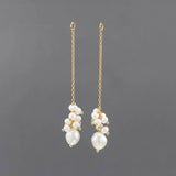 18k Plated Copper DIY Pendant with Natural Stone, 2pcs/lot