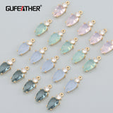 Mini Size Nickel Free 18k Plated Copper Zircon Charm Jewelry Making DIY Pendant