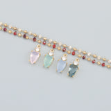 Mini Size Nickel Free 18k Plated Copper Zircon Charm Jewelry Making DIY Pendant